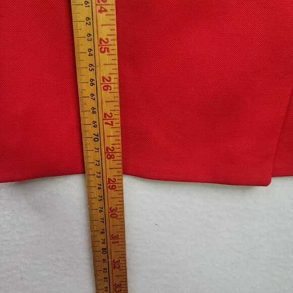 Vintage 90s Pendleton Women Red Wool Blazer Size 4 Double Breast Gold Button New - Picture 12 of 13
